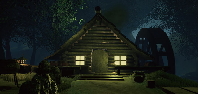 「Creepy witch’s house」リアルタイムCG画面キャプチャ
